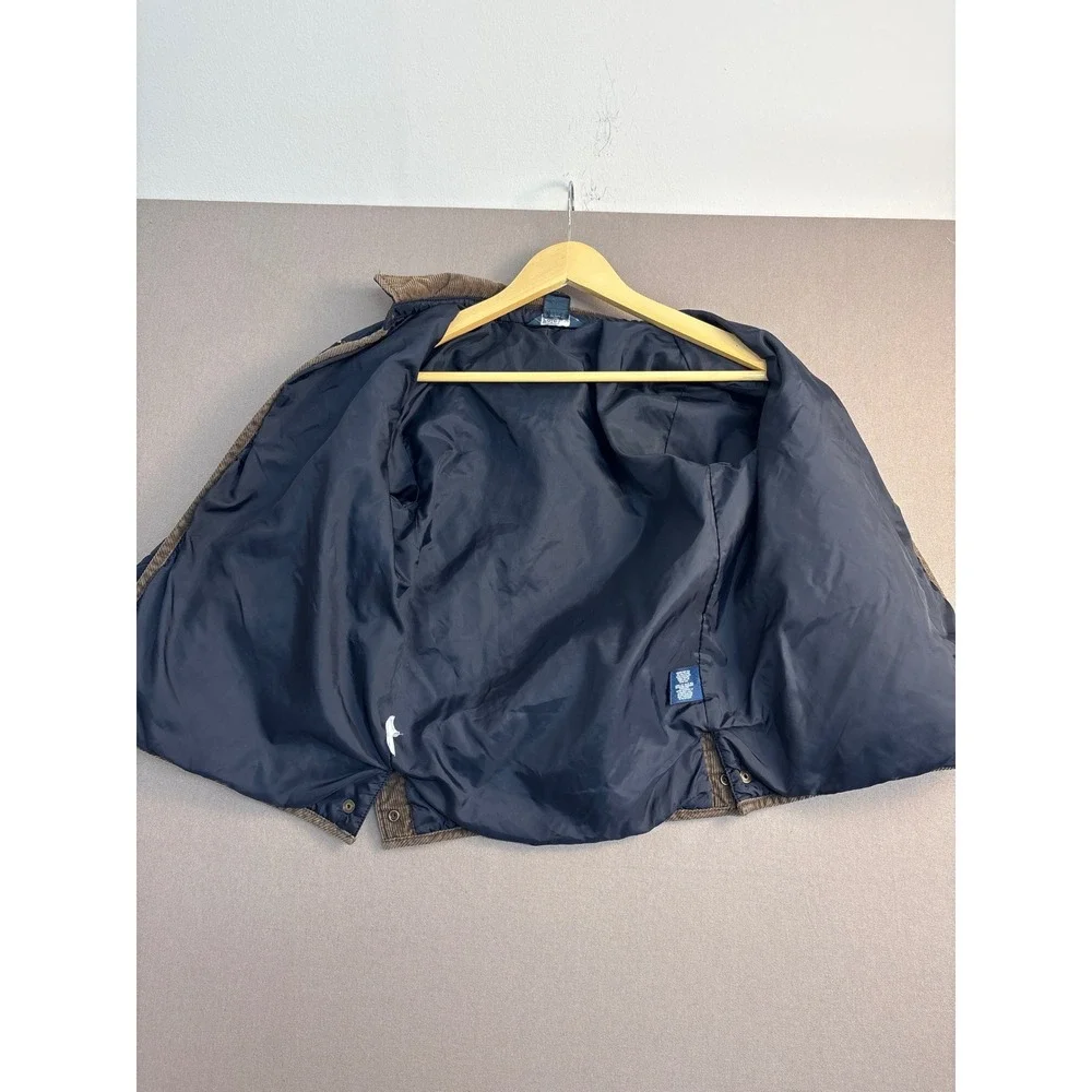 Polo Ralph Lauren Kids Navy Quilted Barn Jacket Corduroy Trim Blue Coat Size 7